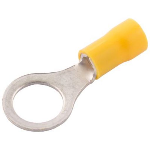 Picture of SWA 10YER Ring Terminal 4-6mm Yellow Insulated