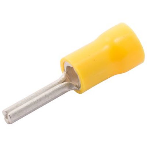 Picture of SWA 14YP Pin Terminal 4-6mm Yellow Insulated