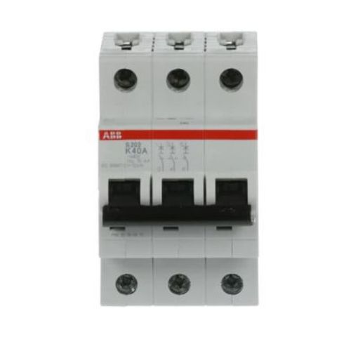 Picture of ABB System ProM Compact 40A Triple Pole K Type 6kA MCB