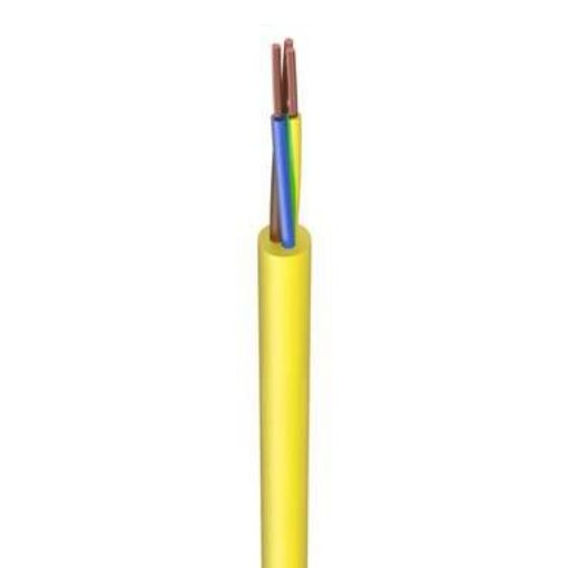 Picture of 2.5mm² 3 Core Artic Flex Yellow Cable | Cut Length Priced Per Metre