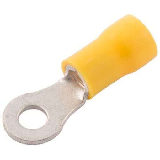 Picture of SWA 43YER Ring Terminal 4-6mm Yellow Insulated