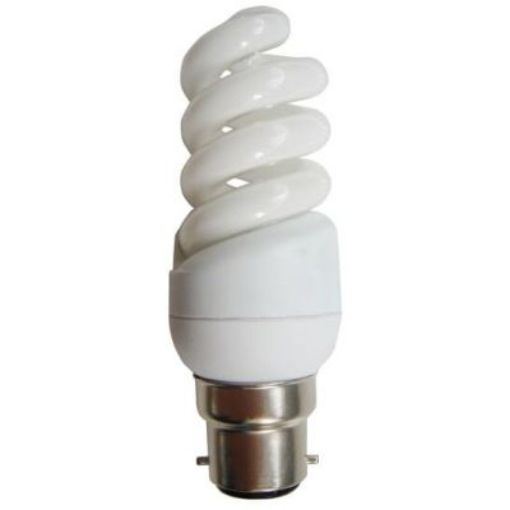 Picture of Bell 11W Spiral Brushed Chrome Compact Fluorescent Lamp 2700K | 05003 CFL