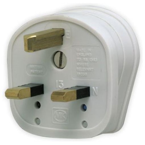 Picture of MK 647WHI Safetyplug 13A Fused Non-Std