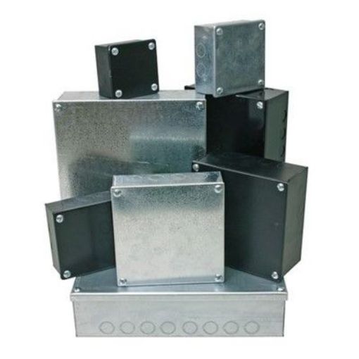 Picture of Adaptable Box 3" X 3" X 3" With Knockouts (galvanised)
