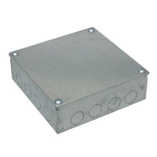 Picture of Adaptable Box 4" X 4" X 2" With Knockouts (galvanised)