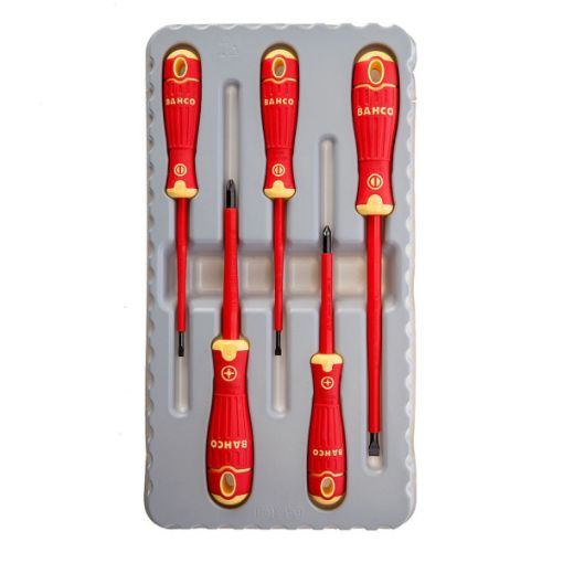 Picture of Bahco BAHB220015 B220.015 BAHCOFIT Insulated Screwdriver Set, 5 Piece