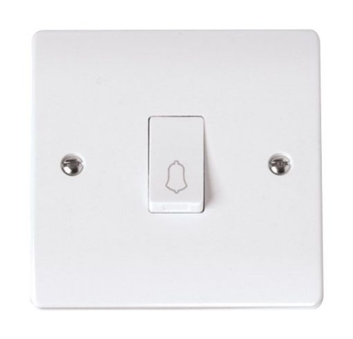 Picture of Click CCA027 Plateswitch 1 Gang BELL10A White