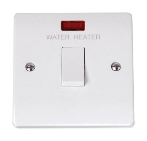 Picture of Click CCA042 Switch Double Pole WHeater 20A White