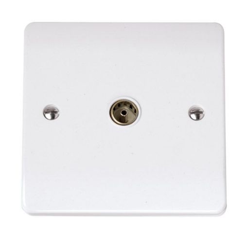 Picture of Click CCA065 Socket CoAx Single White