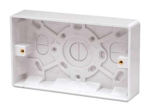 Picture of Click CCA082 Pattress 2 Gang 25mm White