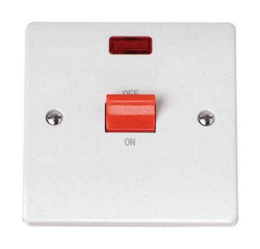 Picture of Click CCA201 Cooker Switch 1 Gang Neon 45A
