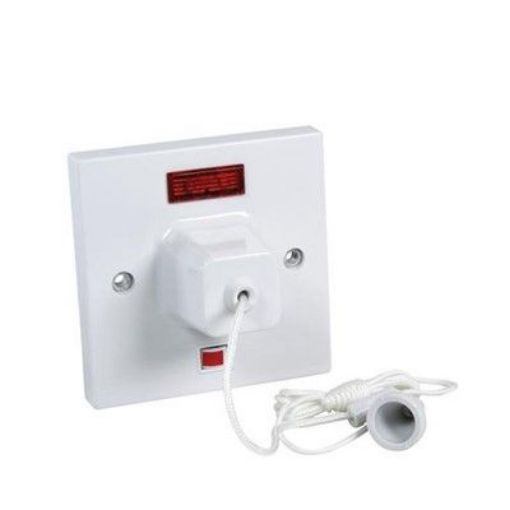 Picture of CED Ceiling Switch 45amp with Neon Pull Cord