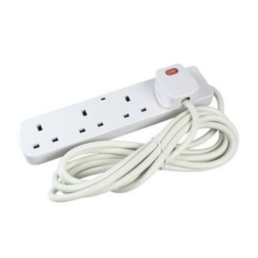 Picture of CED 4 Gang Extension Lead 13amp With Neon + 2mtrs Cable