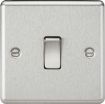 Picture of Knightsbridge CL2BC 1G Plate Switch Brushed Chrome 10A
