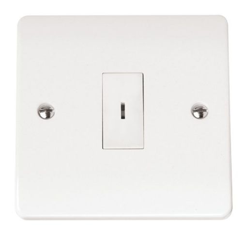 Picture of Click CMA026 Plateswitch 1 Gang 2W Key White