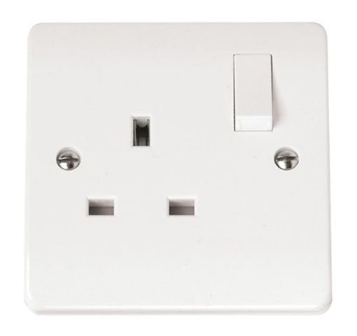 Picture of Click CMA035 Socket 1 Gang Switched 13A White