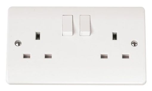 Picture of Click CMA037 Socket 2 Gang Switched CE 13A
