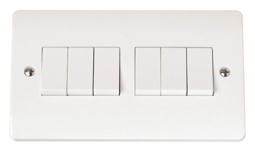 Picture of Click CMA105 Plateswitch 6G 2W 10A White