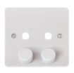 Picture of Click CMA146PL 2 Gang Single Dimmer Plate and Knob