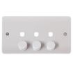 Picture of Click CMA147PL 3G Double Dimmer Plate and Knob