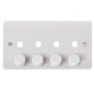 Picture of Click CMA148PL 4G Double Dimmer Plate and Knob