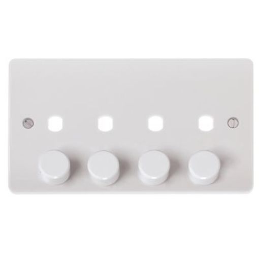 Picture of Click CMA148PL 4G Double Dimmer Plate and Knob