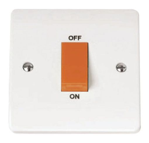 Picture of Click CMA200 Cooker Switch 1 Gang 45A White