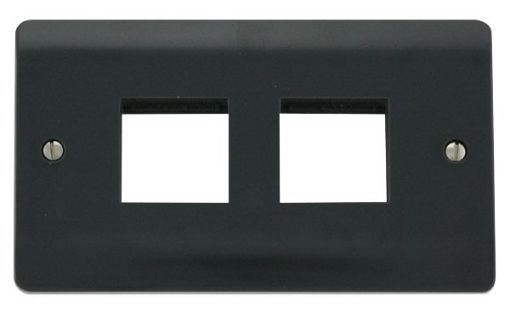 Picture of Click CMA404AG Frontplate 2 Gang 2x2Aperture
