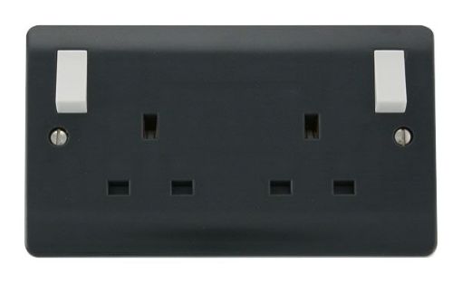 Picture of Click CMA836AG Switched Socket 2 Gang Double Pole 13A