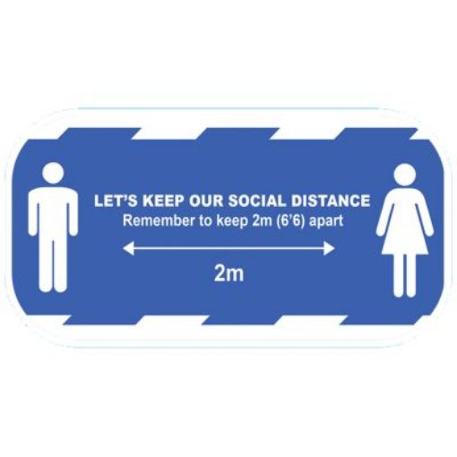 Picture of Deligo CVSDSY SOCIAL DISTANCE Stckr Yellow