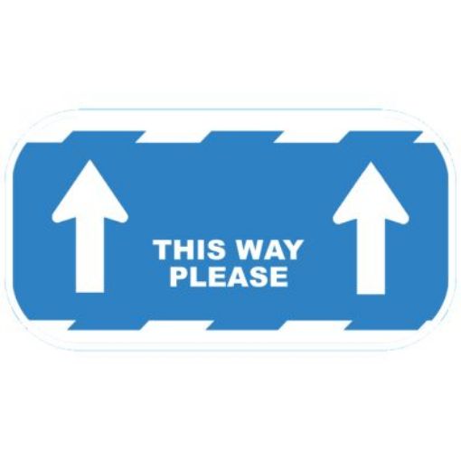 Picture of Deligo CVTWB THIS WAY Flr Sticker Blue