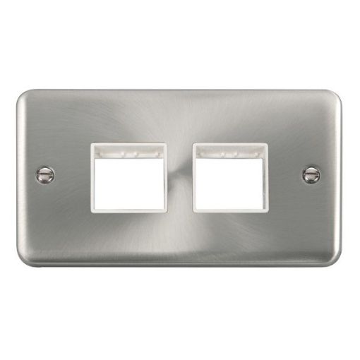 Picture of Click DPSC404WH Frontplate 2 Gang 4Aperture