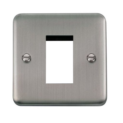 Picture of Click DPSS310 Frontplate 1 Gang 1Module Stainless Steel