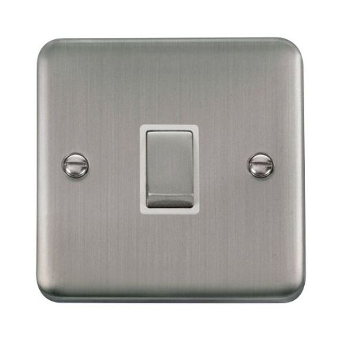 Picture of Click DPSS722WH Ingot Switch Double Pole 20A Stainless Steel
