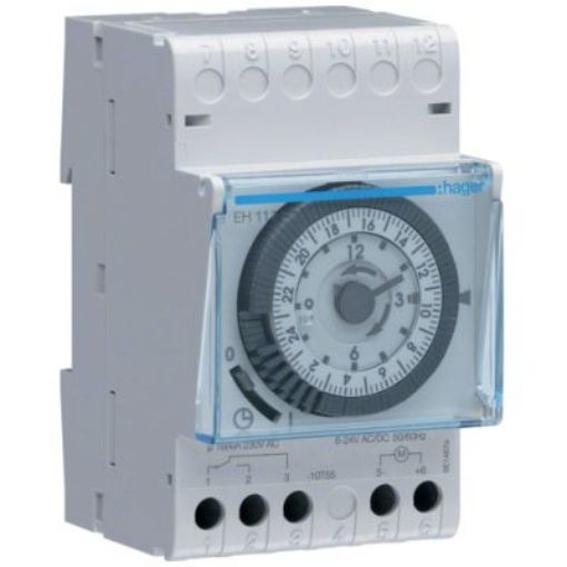 Picture of Hager EH111 Time Switch 3 Module Daily