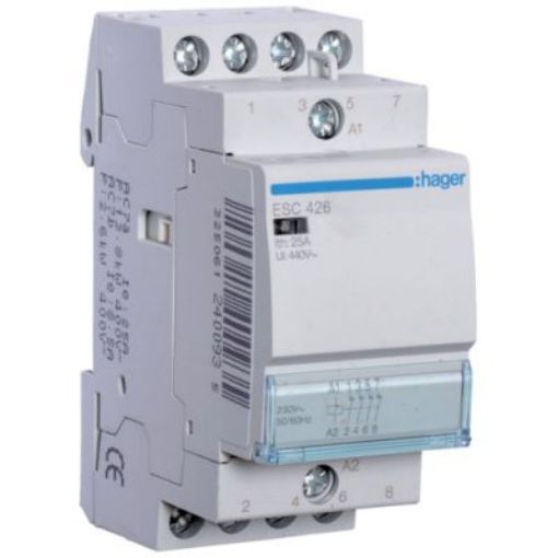 Picture of Hager ESC426 Contactor 4NC 25A 230V