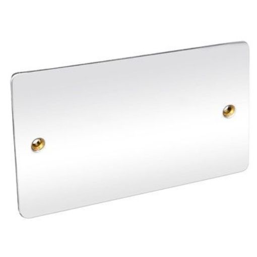 Picture of CED Blank Plate 2 Gang Chrome