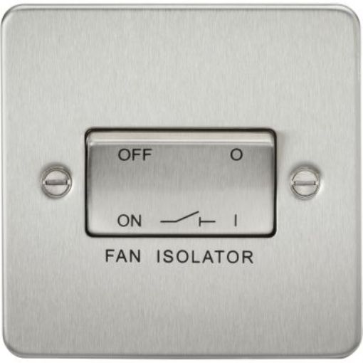 Picture of Knightsbridge FP1100BC Switch TP Fan Isolator Brushed Chrome