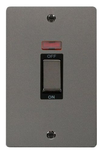 Picture of Click FPBN503BK Switch 2 Gang Double Pole 45A