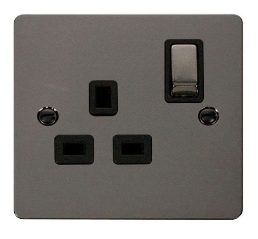 Picture of Click FPBN535BK Socket 1 Gang Double Pole Switched 13A