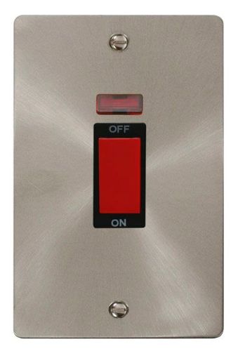 Picture of Click FPBS203BK Cooker Switch 2 Gang Neon 45A
