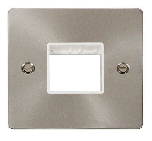 Picture of Click FPBS402WH Frontplate 1 Gang 2Aperture