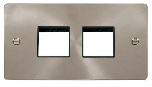 Picture of Click FPBS404BK Frontplate 2 Gang 4Aperture