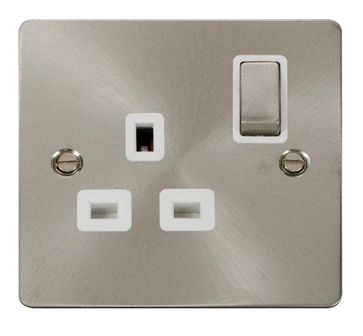 Picture of Click FPBS535WH Socket 1 Gang Double Pole Switched 13A