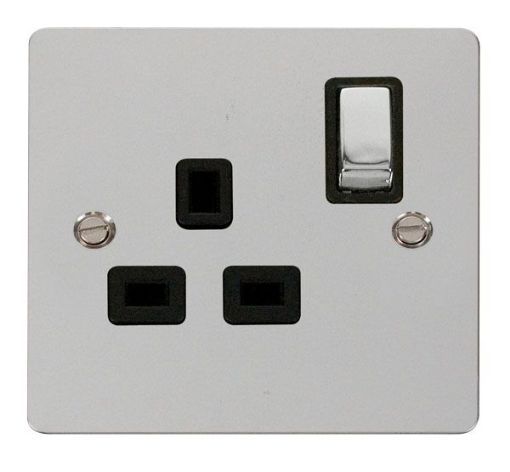 Picture of Click FPCH535BK Socket 1 Gang Double Pole Switched 13A
