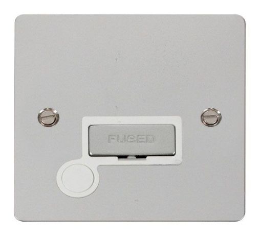 Picture of Click FPCH550WH Connection Unit with Flex Outlet 13A Polished Chrome