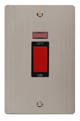 Picture of Click FPSS203BK Cooker Switch 2 Gang Neon 45A