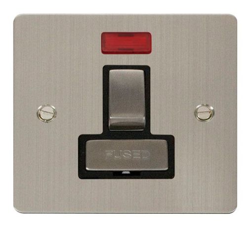 Picture of Click FPSS752BK Connection Unit Switched Neon13A Stainless Steel