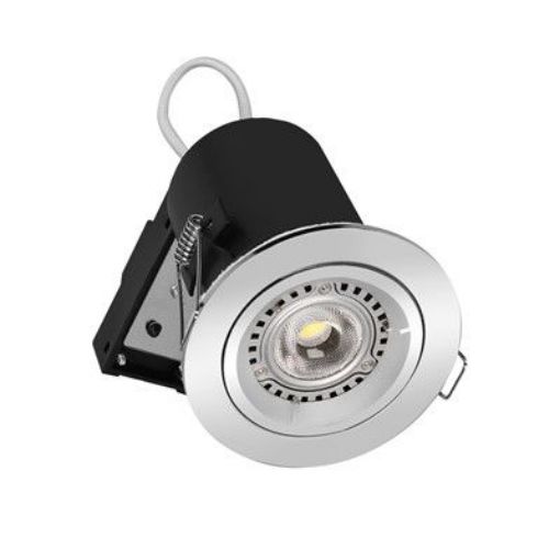 Picture of Meridian 5w LED SMD GU10 Fire Rated Downlight Chrome (330lm)