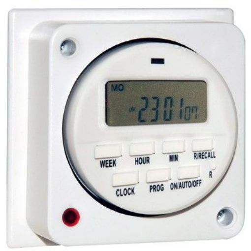 Picture of CED General Purpose Electronic Timer On/off Position 7 Days/24 Hrs - 16amp Fits Into 35mm Box (hard Wire).